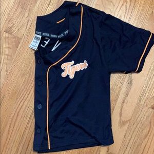 Victoria secret PINK crop DETROIT tigers jersey